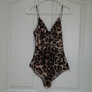 NWT Leopard print bodysuit